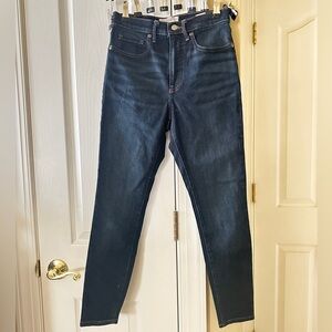 Everlane The High Rise Skinny Ankle Denim Jean Dark Wash Size 26